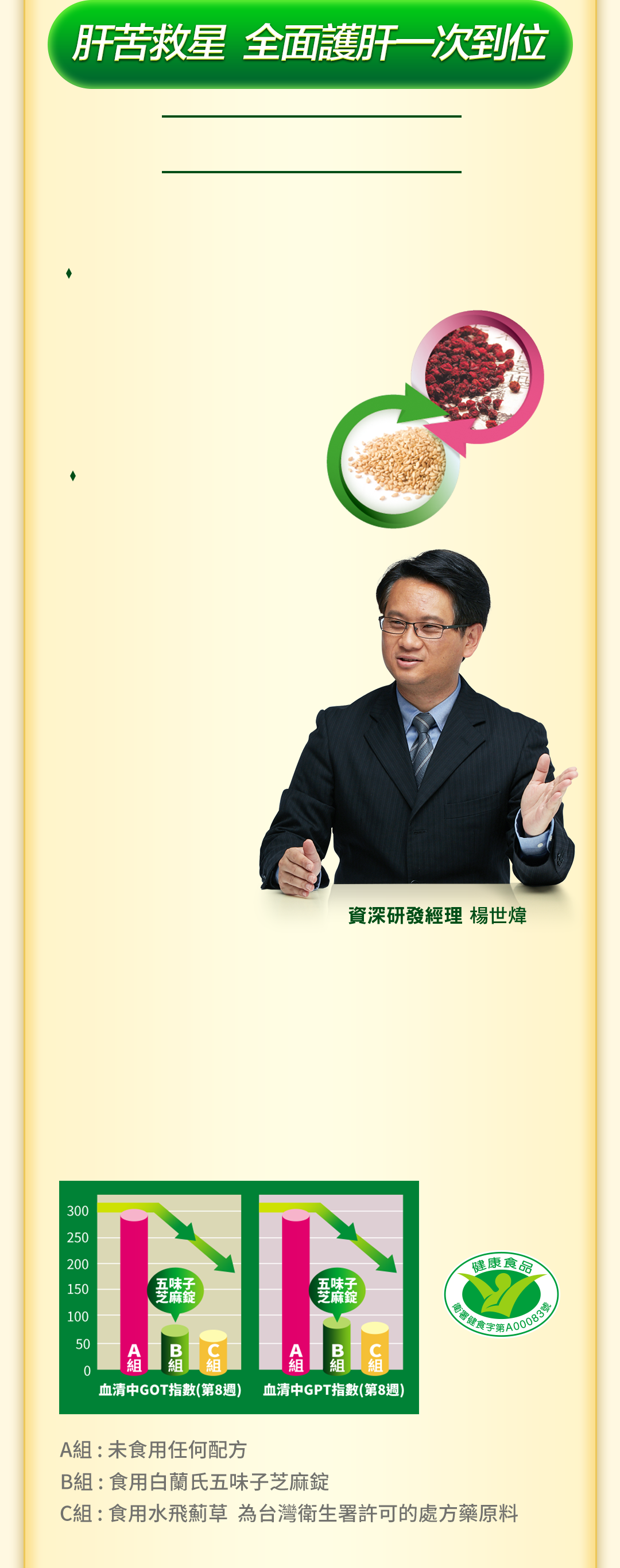 五味子芝麻錠,全面護肝一次到位